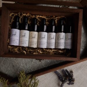 Essential Oil Gift Set – Pure Oils in Wooden Box